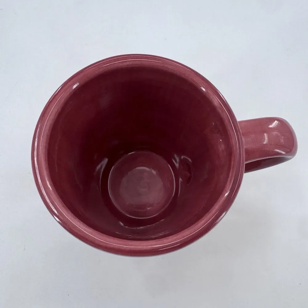 Pottery Barn Discontinued  Sausalito Coffee Mug Merlot Spice Red Fast Shipping